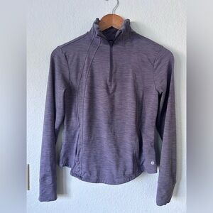 Layer 8 Purple Quarter-Zip Pullover, size Small